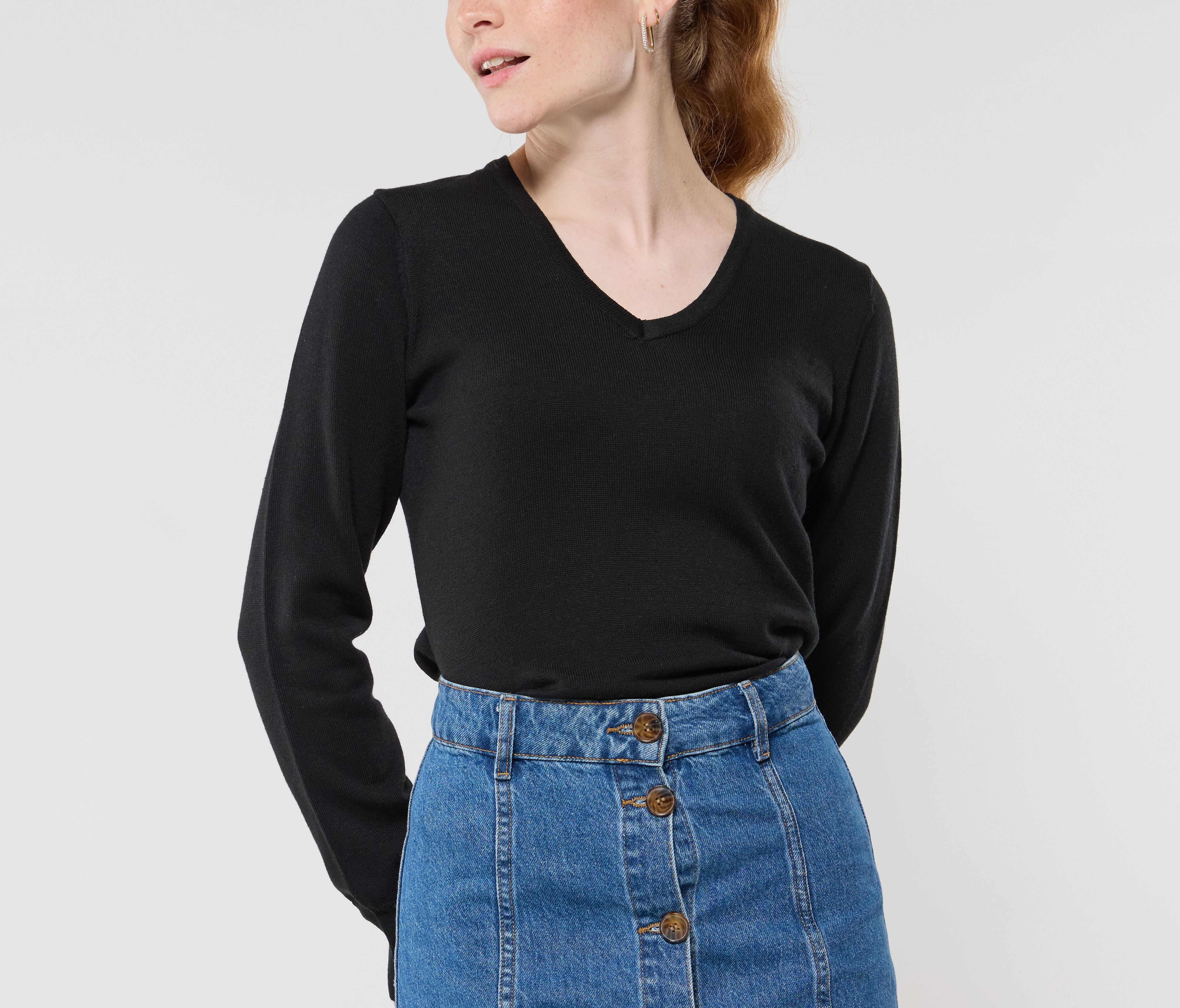 LADIES V NECK